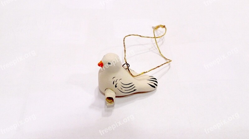 Pigeon Figurine Homer White Background Fairtrade Made