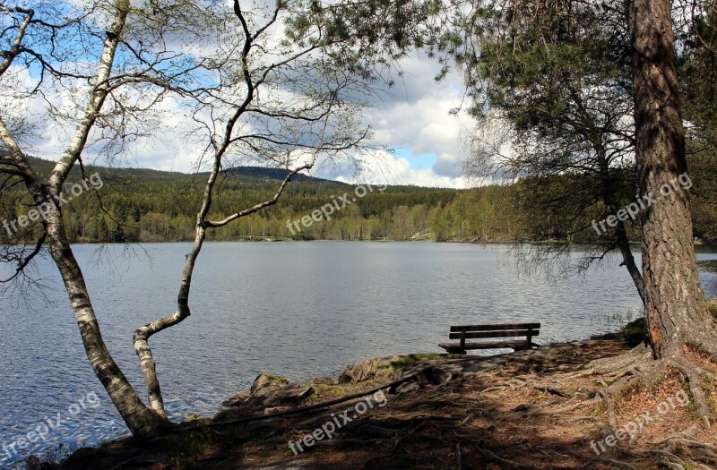 Oslo Norway Nordmarka Lake Sognsvann