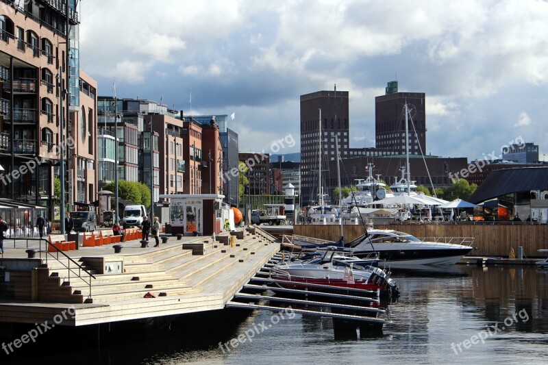 Oslo Norway Port Oslofjord City