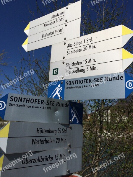 Allgäu Sonthofen Hiking Trails Signs Directory