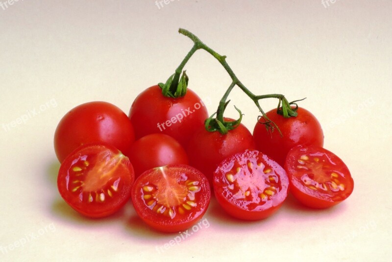 Tomato Fruit Vegetable Cut Free Photos