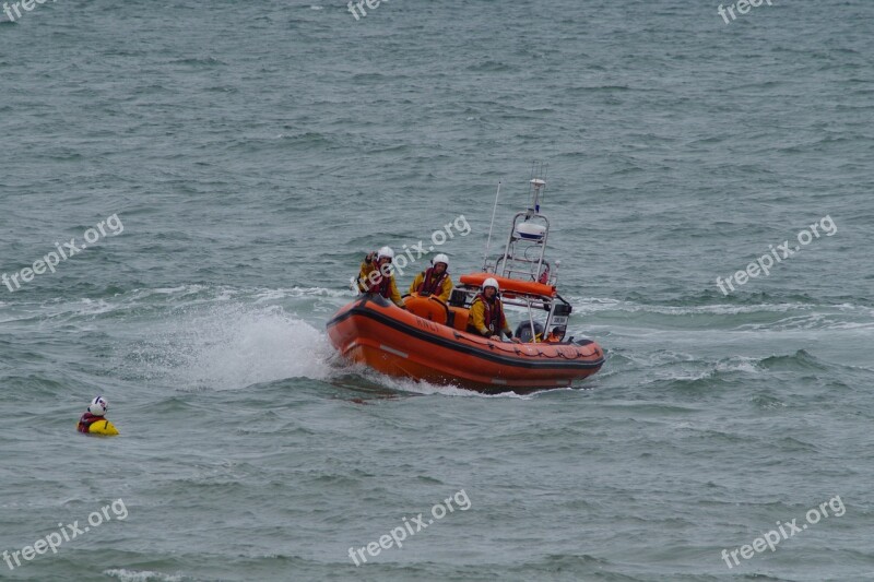 Rnli Lifeboat Rescue Boat Exercise