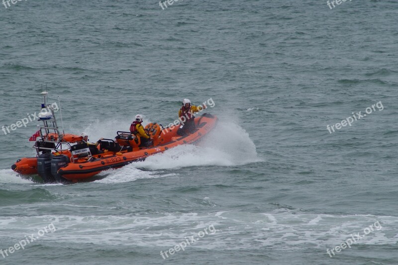 Rnli Lifeboat Rescue Boat Exercise