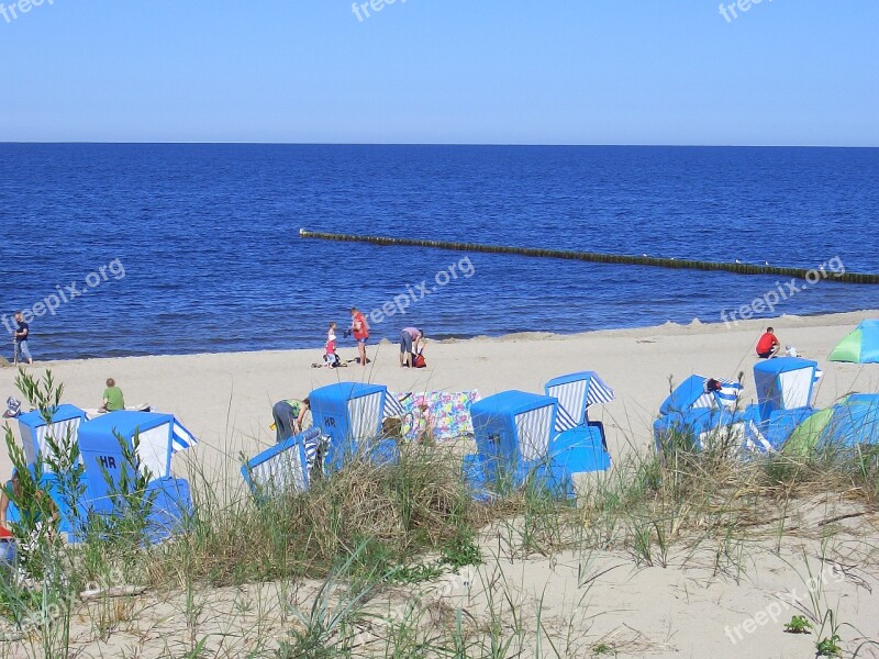 Baltic Sea Beach Beach Chair Sand Sea