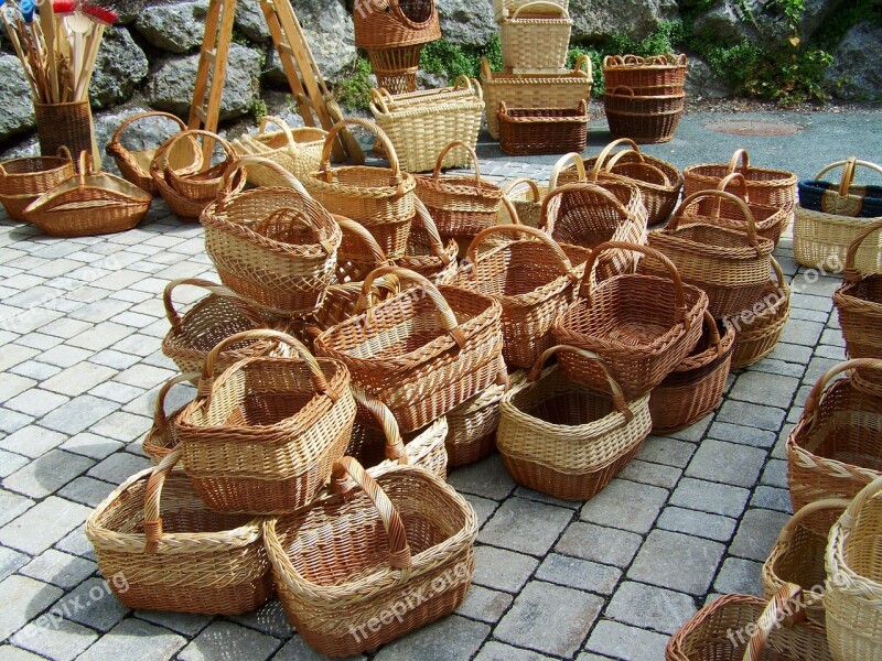 Baskets Braided Handmade Product Free Photos