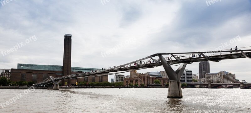 Bridge River Thames Millennium Sky