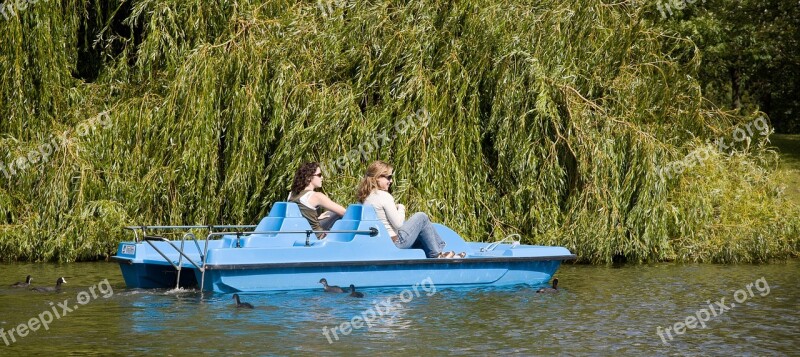 Pedalo Boating Lake People Water