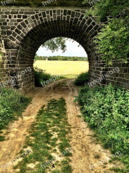 Single Viaduct Railway Bridge Bridge Farmland Viaduct Koblenz