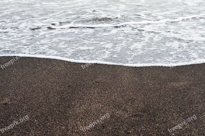 Shore Beach Waves Sea Ocean