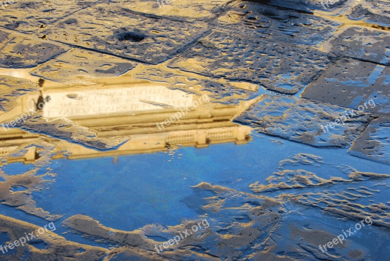 Reflection Florence Firenze Cobble Stone Free Photos