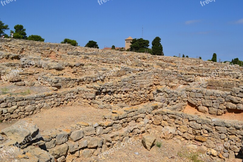 Ancient Ruins Ruins Of Empúries Empãºries Costa Brava Ancient City