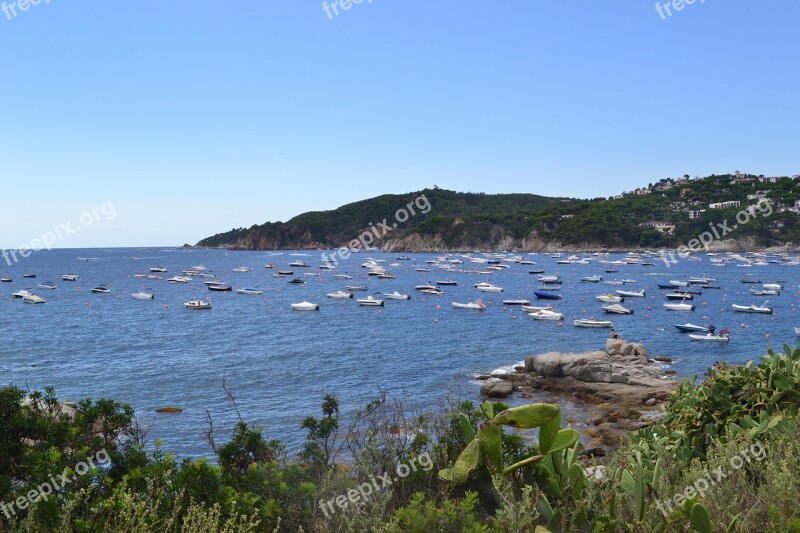 Sea Side Boats Mediterranean Spain