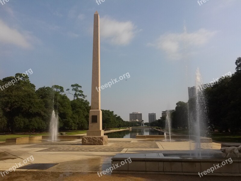 Houston Texas Park Obelisk Free Photos