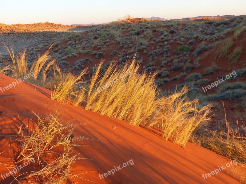 Namib Desert Roter Sand Color Games Desert Sunset