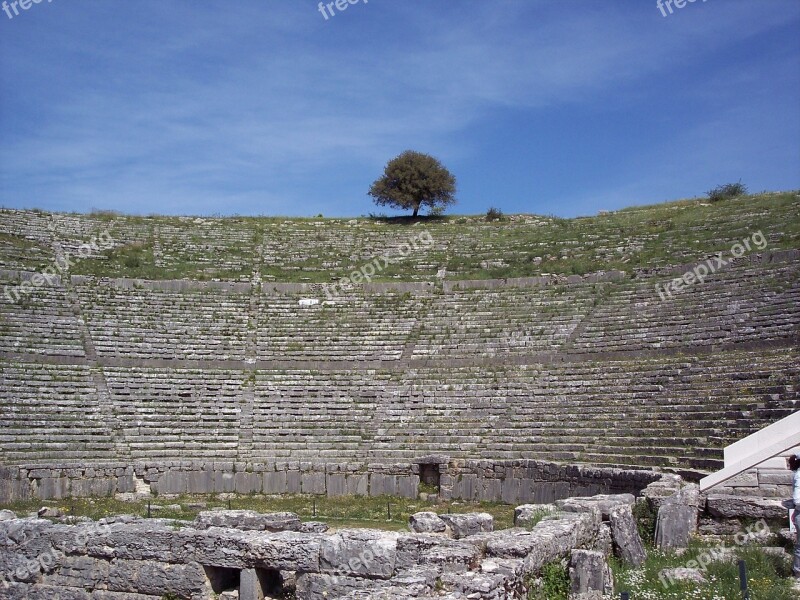 Dodoni Ancient Theater Greece Archaeological Historic