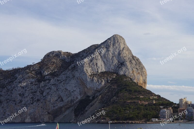 Calpe Rock Calpe Alicante Beach Nature