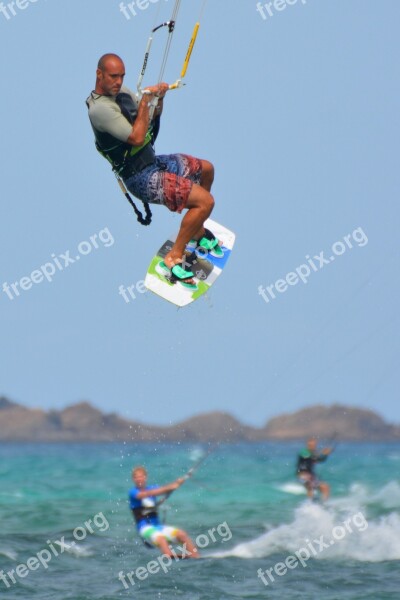 Surf Kite Surfing Man People Sports