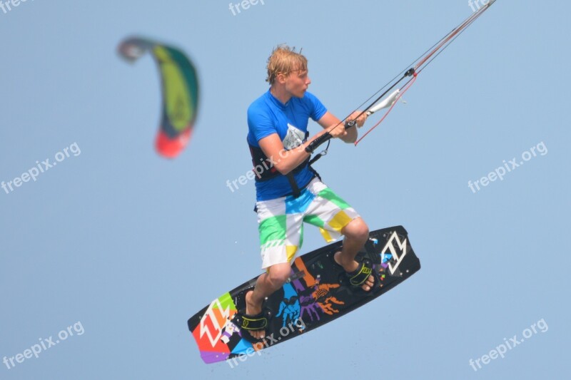 Surf Kite Surfing Man People Sports