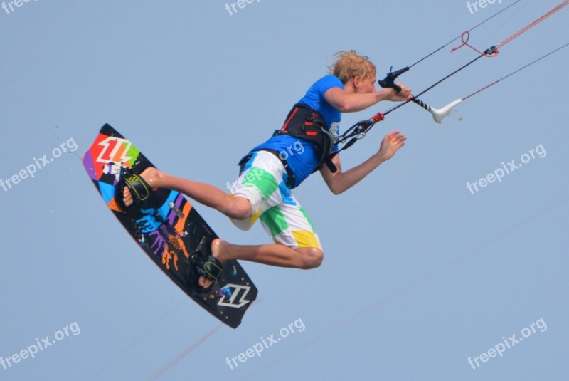 Surf Kite Surfing Man People Sports