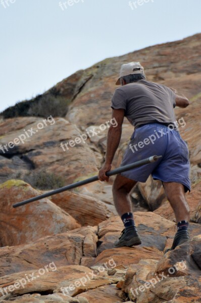 Shepherd Man Appeal Stick Climbing People