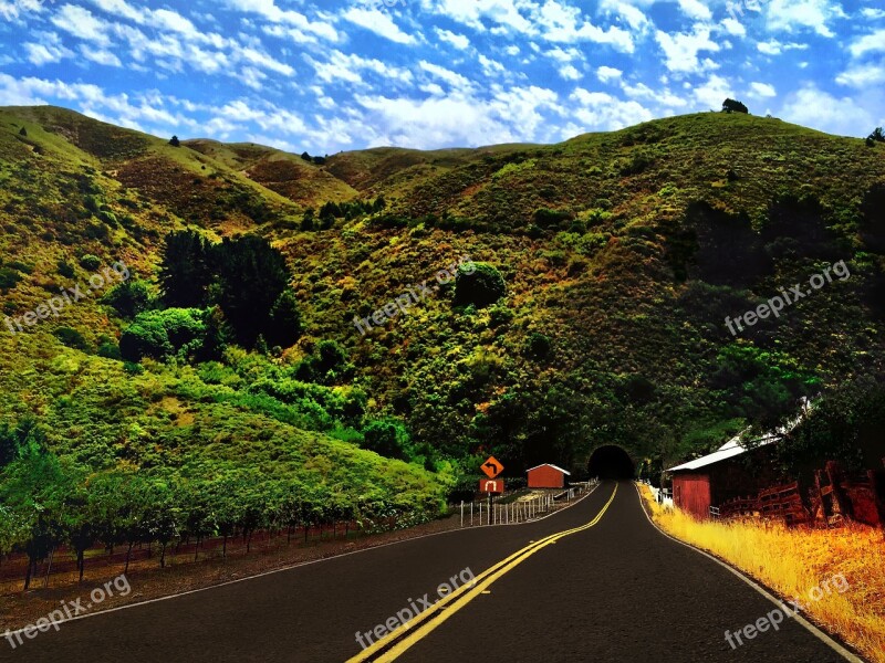 Landscape Mountain Field Nature Fields