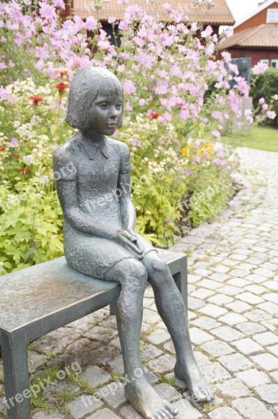 Girl Alone Figure Sculpture Small