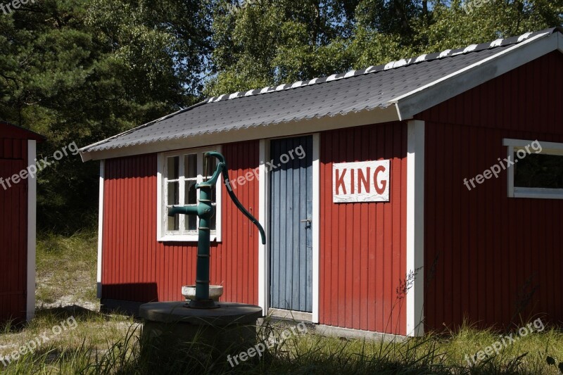 Hut Cottage Sweden King Pump