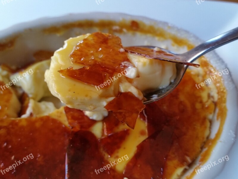 Creme Brulee Burnt Cream Trinity Cream Custard Dessert Free Photos