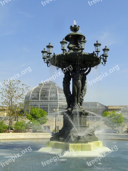 Bartholdi Fountain Washington Dc Usa Glass House Greenhouse