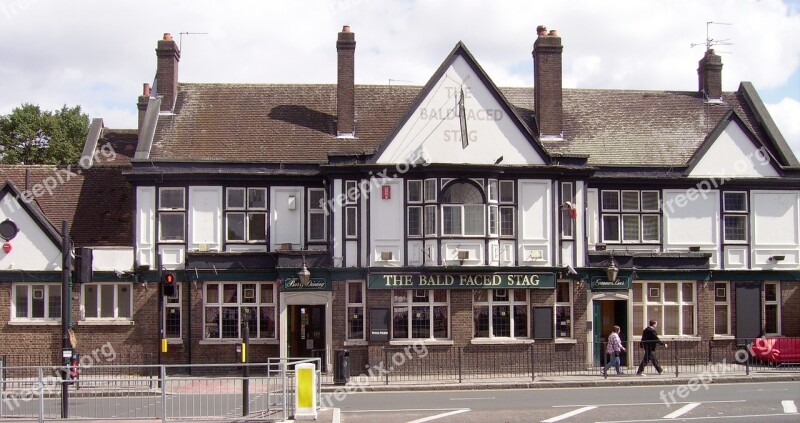 Pub Burnt Oak Bald Faced Stag House Building