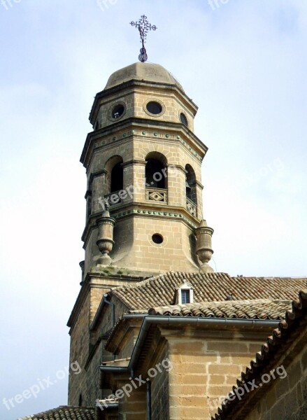 Baeza Catedral Andalusia Spain Tower