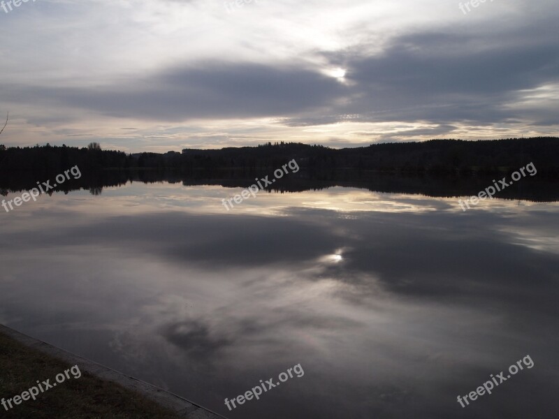 Baerensee Kaufbeuren Lake Germany Water