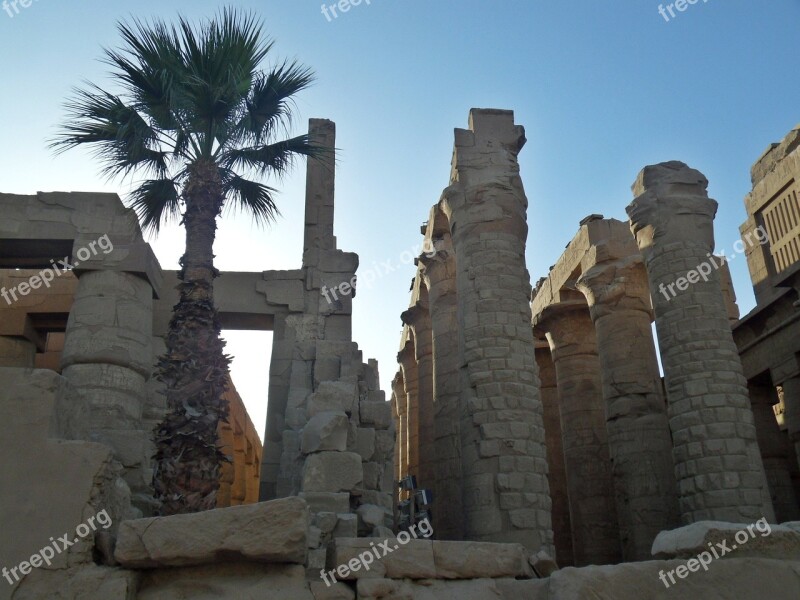 Egypt Karnak Temple Ancient History Free Photos