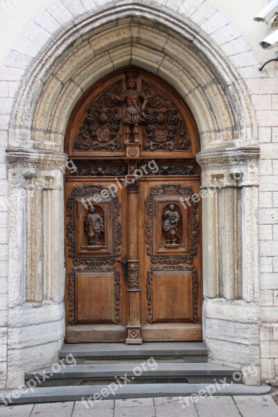 Door Wood Antique Old Door Town Home