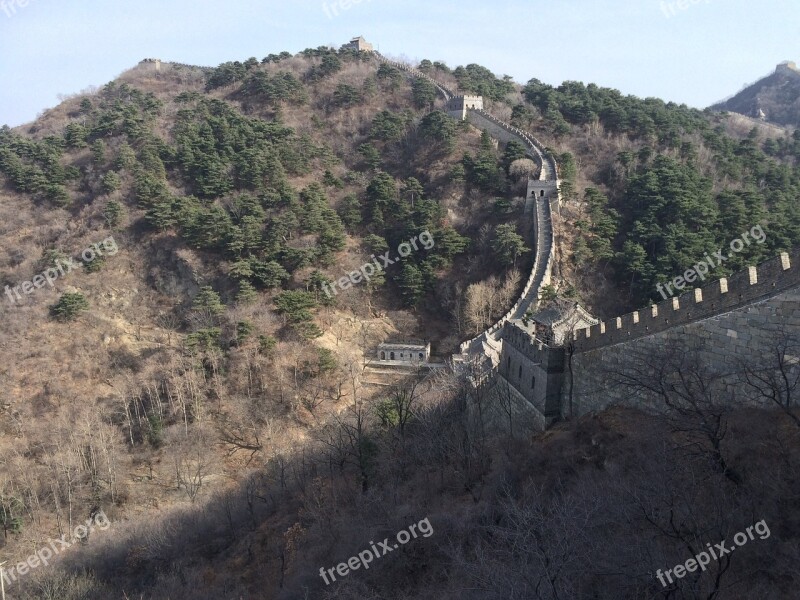 Great Wall Of China Beijing China Wall Asia