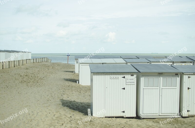 Beach Sand Dune House Belgium Free Photos