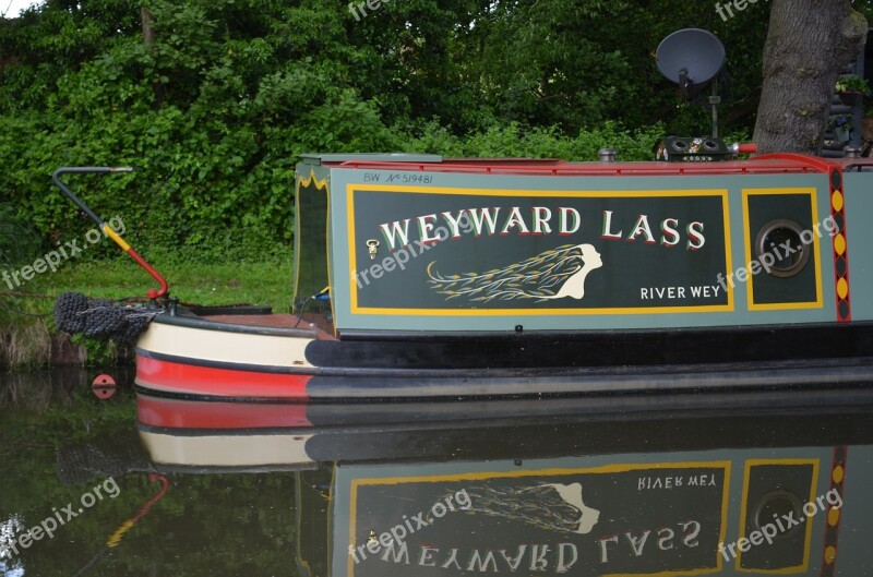 Canal Barge Narrow Boat Narrow Boat Canal