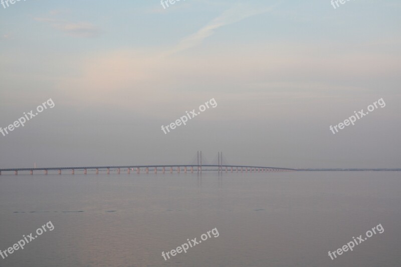 Copenhagen Bridge Water Sea Sky