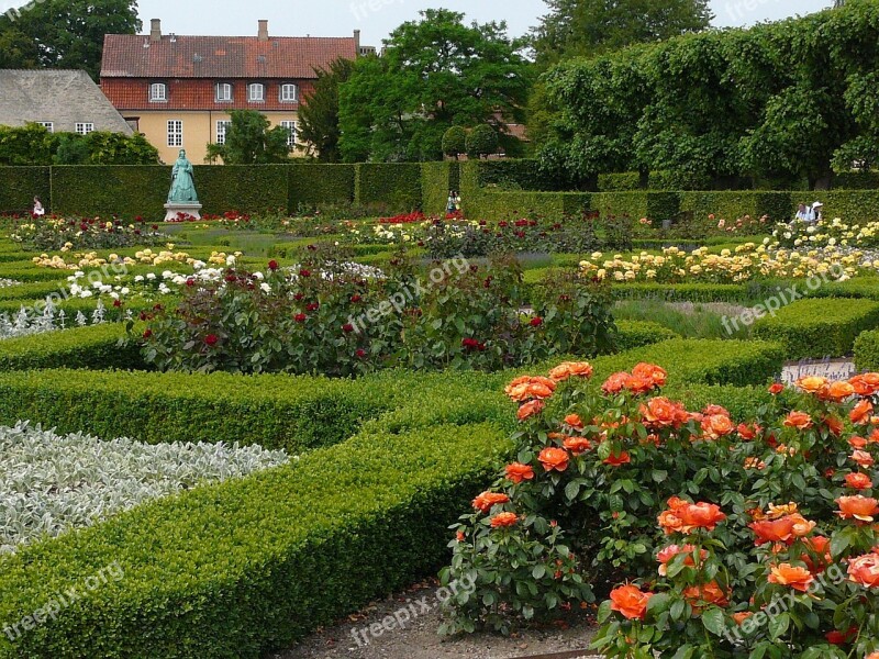 Rose Garden Rosenborg Castle Denmark Park Places Of Interest