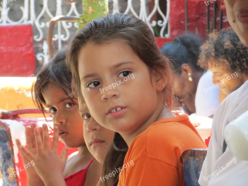 Children Cuba Latin Summer People