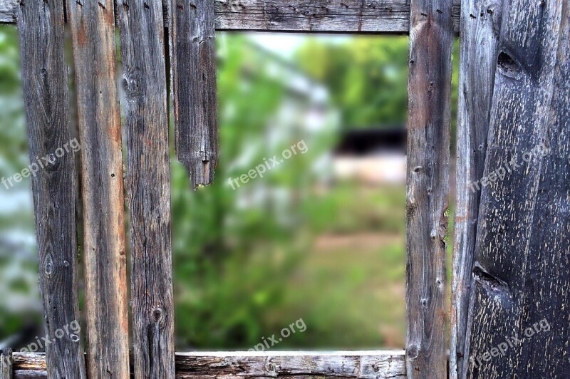 Fence Old View Wood Wall