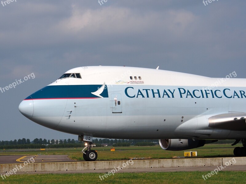 Boeing 747 Cathay Pacific Jumbo Jet Aircraft Airplane