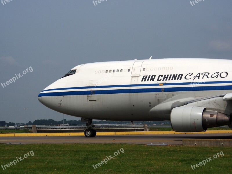 Boeing 747 Air China Cargo Bow Jumbo Jet Aircraft