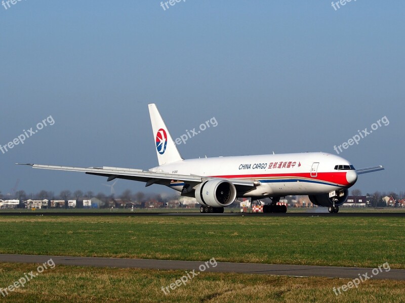 China Cargo Airlines Boeing 777 Aircraft Airplane Landing