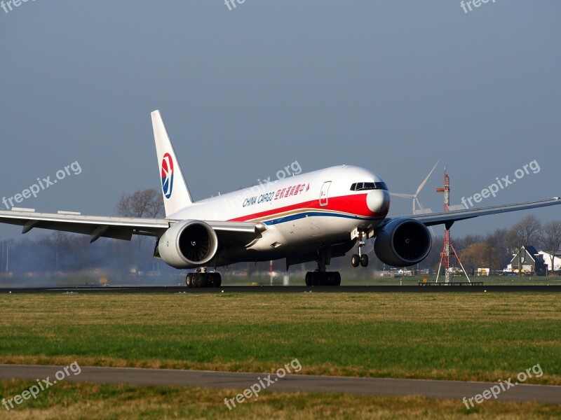 China Cargo Airlines Boeing 777 Aircraft Airplane Landing