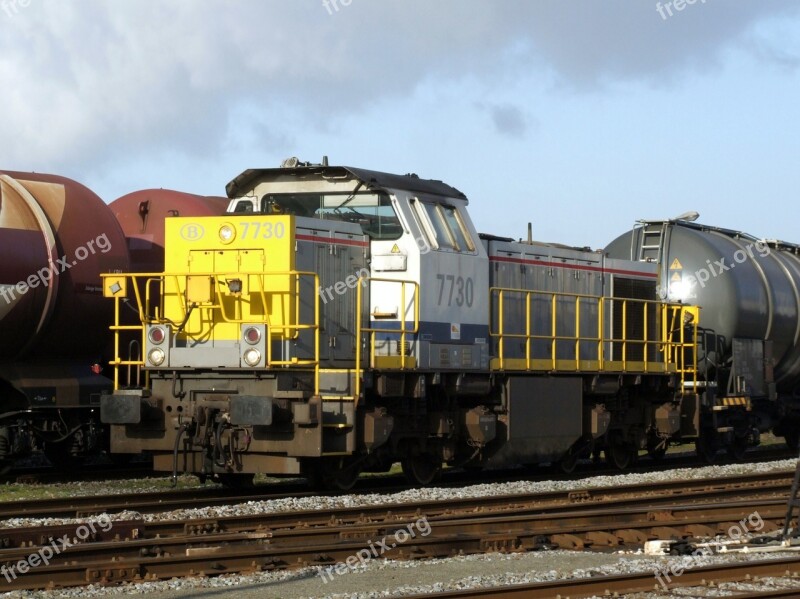 Locomotive Belgium Railway Train Transport