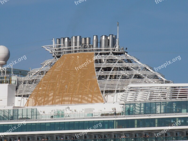 Azura Funnel Ship Cruise Ship Exhaust