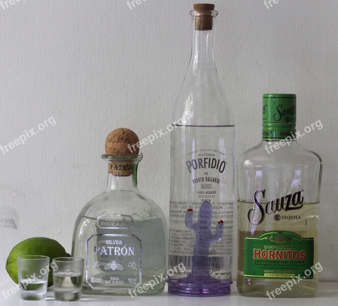 Tequila Mexico Alcohol Drinks Bottles