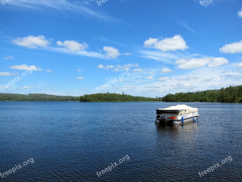 Pontoon Boats Boating Summer Free Photos