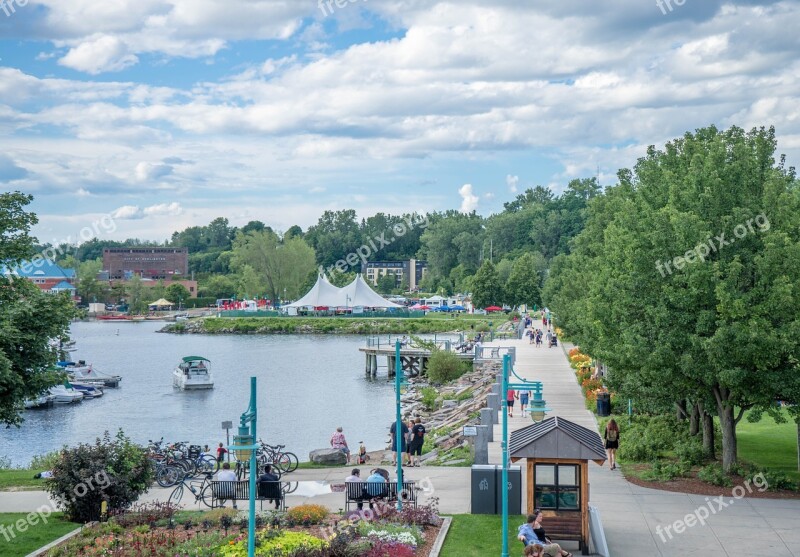 Burlington Vermont Bike Path Walkway Summer